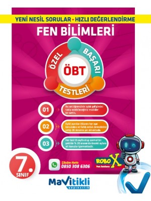 MAVİTİKLİ YAY 7.Sınıf Fen Bilimleri Aylık Gelişim Denemeleri ( ÖBT ) 28 Deneme